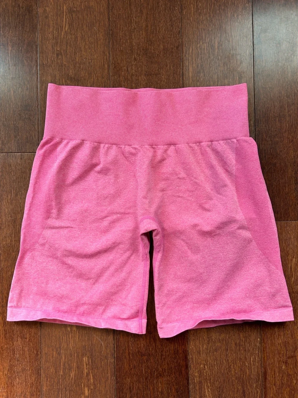 NVGTN Pink Pro Seamless Gym Shorts Size Large Contour Design High Waisted EUC
